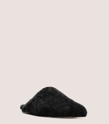 Stuart Weitzman,Jude Chill Mule,Mule,Shearling,Black