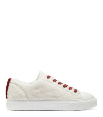 Stuart Weitzman,OLLIE CHILL,Sneaker,Rason,Blanc et rouge chili