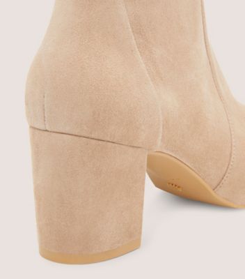 Stuart Weitzman,YULIANA 60,Bootie,Stretch suede,Cashmere