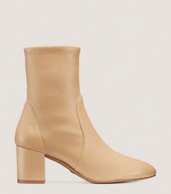 Stuart Weitzman,YULIANA 60,Leather,Rubber,Nappa Leather,Bootie,Sock,Traction,Day Party,,Front View