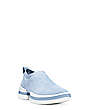 Stuart Weitzman,SW-612 Sneaker,Sneaker,Stretch suede,Dovetail Blue Gray,Side View