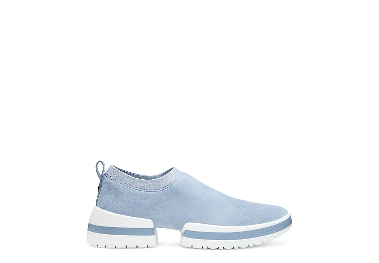 Stuart Weitzman,SW-612 Sneaker,Sneaker,Stretch suede,Dovetail Blue Gray,Front View