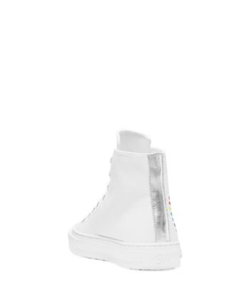 Stuart Weitzman,ESPADRILLE OLLIE BOOTIE HEART,Sneaker,Sergé de toile,Crème