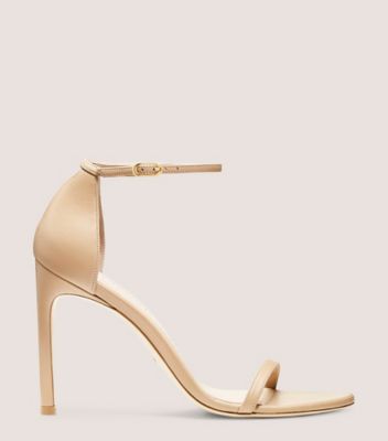 Stuart Weitzman,Sandale à sangle Nudistsong,Sandal,Cuir,Beige adobe,Front View