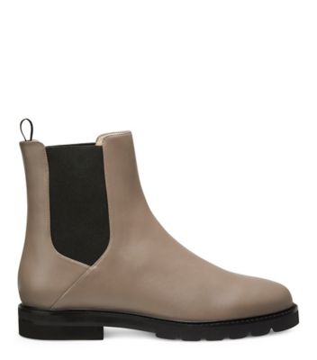 Stuart Weitzman,DYLAN CHELSEA BOOTIE,Leather,Chelsea Boots,Pull Tab,Elastic Gore,Casual,