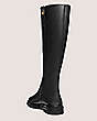 Stuart Weitzman,Donna To-The-Knee Zip Boot,Boot,Smooth Leather,Black,Back View