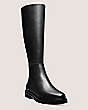 Stuart Weitzman,Donna To-The-Knee Zip Boot,Boot,Smooth Leather,Black,Side View