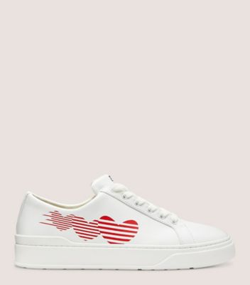 Stuart Weitzman,HALLE HEART LOW-TOP SNEAKER,