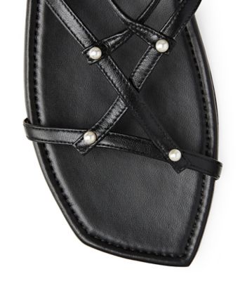 Stuart Weitzman,ASTRID FLAT SANDAL,,top down View