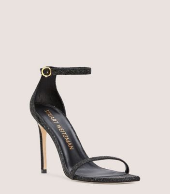 Nudistcurve 100 Strap Heel Crystal Sandal | Stuart Weitzman