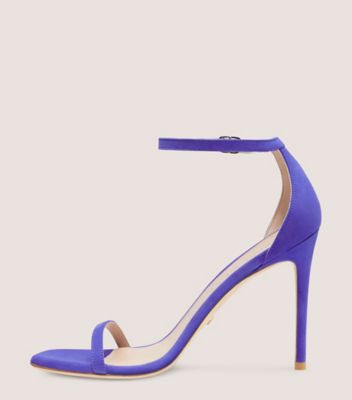 Stuart Weitzman,Sandale à sangle Nudistcurve 100,Sandal,Suède,Crépuscule