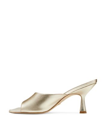 SANDALE CLAQUETTE TIA 75, Or platino, Product