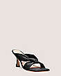 Stuart Weitzman,Playa 75 Knot Sandal,Slide,Lacquered Nappa Leather,Black,Side View