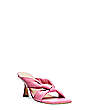 Stuart Weitzman,Playa 75 Knot Sandal,Slide,Lacquered Nappa Leather,India Pink,Side View