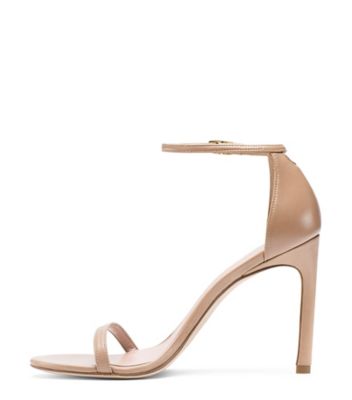 Stuart Weitzman,NUDISTSONG,Sandal,Cuir nappa,Beige Bambina