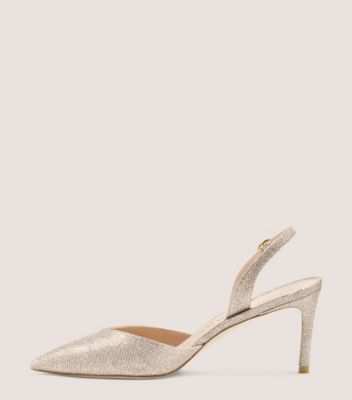 Stuart Weitzman,Julia 75 Slingback Pump,Pump,New Noir,Poudre Blush Pink