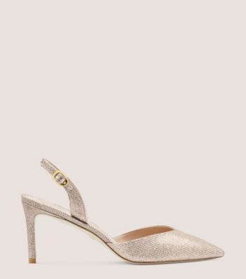 Stuart Weitzman,Julia 75 Slingback Pump,Pump,New Noir,Poudre Blush Pink