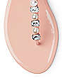 Stuart Weitzman,Goldie Crystal Jelly Sandal,Sandal,Shine rubber,Poudre Blush Pink,top down View