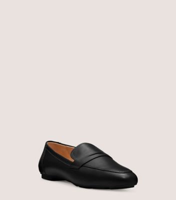 Stuart Weitzman,Jet Loafer,Loafer,Calf leather,Black,Side View