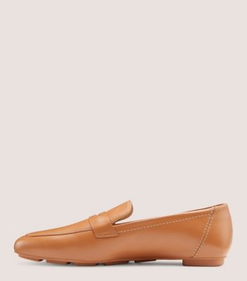 Stuart Weitzman,Jet Loafer,Loafer,Calf leather,Tan