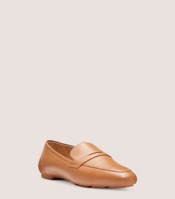 Stuart Weitzman,Jet Loafer,Loafer,Calf leather,Tan,Side View