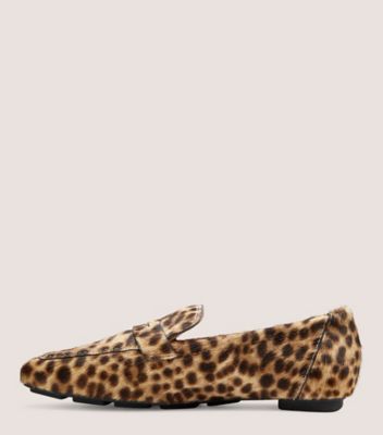 Stuart Weitzman,Jet Loafer,Loafer,Calf hair,Cheetah