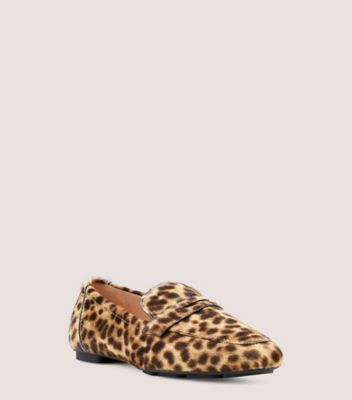 Stuart Weitzman,Flâneur Jet,Loafer,Poils de veau,Cheetah,Side View