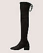Stuart Weitzman,Accordion Over-The-Knee Boot,Boot,Stretch suede,Black