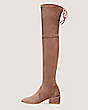 Stuart Weitzman,Accordion Over-The-Knee Boot,Boot,Stretch suede,Taupe