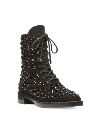 STARDUST Platform Shoes - Black with White Stars