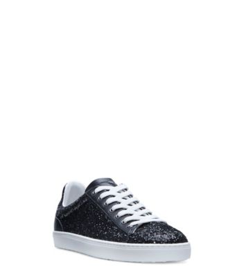 Stuart Weitzman,Espadrille Livvy Impact,Sneaker,Cuir et paillettes,Noir,Side View