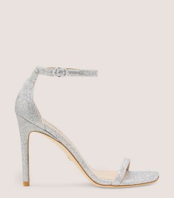 Stuart Weitzman,NUDISTCURVE 100 STRAP SANDAL,,Front View