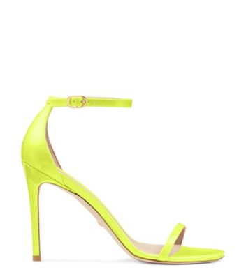 Stuart Weitzman,NUDISTCURVE 100 STRAP SANDAL,,Front View