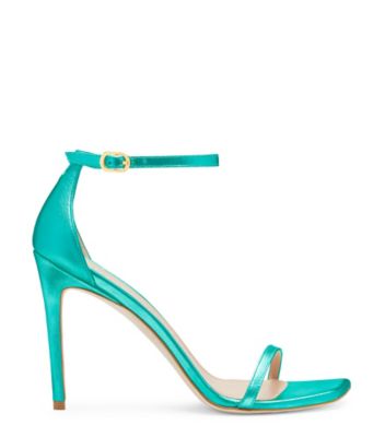 Stuart Weitzman,NUDISTCURVE 100 STRAP SANDAL,,Front View
