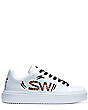 Stuart Weitzman,Espadrille Lunar Tiger,Sneaker,Cuir,Blanc multi,Front View