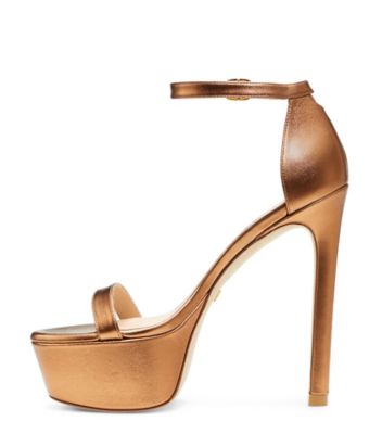 NUDIST HOLLYWOOD PLATFORM SANDAL, Brass, Product