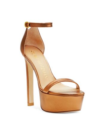 NUDIST HOLLYWOOD PLATFORM SANDAL, Brass, Product