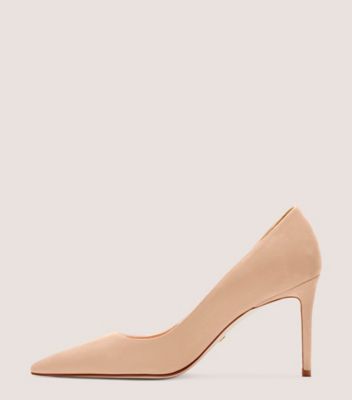 Stuart Weitzman,ESCARPIN STUART 85,Pump,Suède,Beige adobe