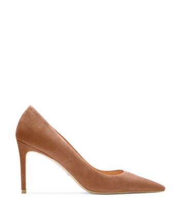 Stuart Weitzman,STUART 85 PUMP,Leather,Suede,Pumps,Traction,Cocktail,