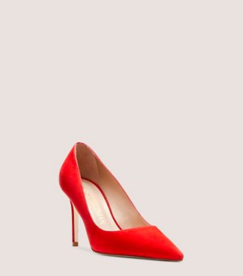 Stuart Weitzman,ESCARPIN STUART 85,Pump,Suède,Corail,Side View