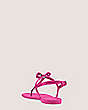 Stuart Weitzman,Pearlstud Bow Jelly,Sandal,Shine rubber,Peonia Hot Pink,Back View
