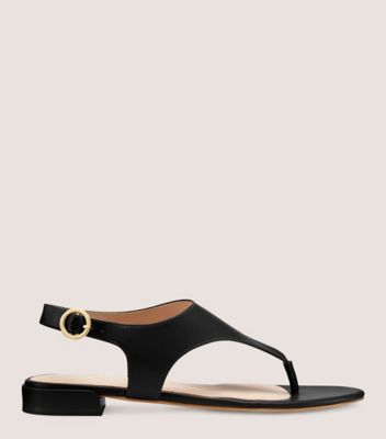 Stuart Weitzman,SANTORINI FLAT SANDAL,,Front View