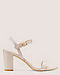 Stuart Weitzman,DANCER 75 BLOCK SANDAL,Sandal,Nappa Leather,Dolce Taupe,Front View