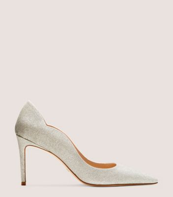 STUART 85 SCALLOP PUMP, Platino gold, ProductTile