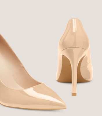 Stuart Weitzman,DANCER 95 PUMP,Leather,Rubber,Pumps,Day Party,Beige,Detailed View