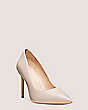 Stuart Weitzman,Dancer 95 Pump,Pump,Smooth Leather,Dolce Taupe,Side View
