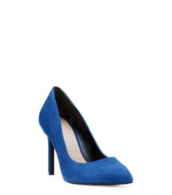 Stuart Weitzman,DANCER 95 PUMP,Pump,Suede,Lapis Blue