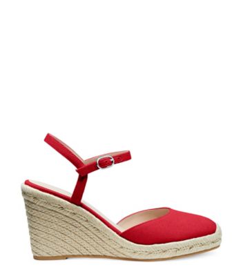 Stuart Weitzman,MYKONOS CLOSED-TOE ESPADRILLE WEDGE,,Front View