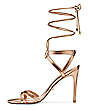 SOIREE 100 LACE-UP SANDAL, Gold, Product