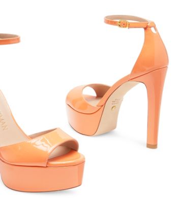 Stuart Weitzman,DISCOPLATFORM SANDAL,Leather,Rubber,Sandals,Party,